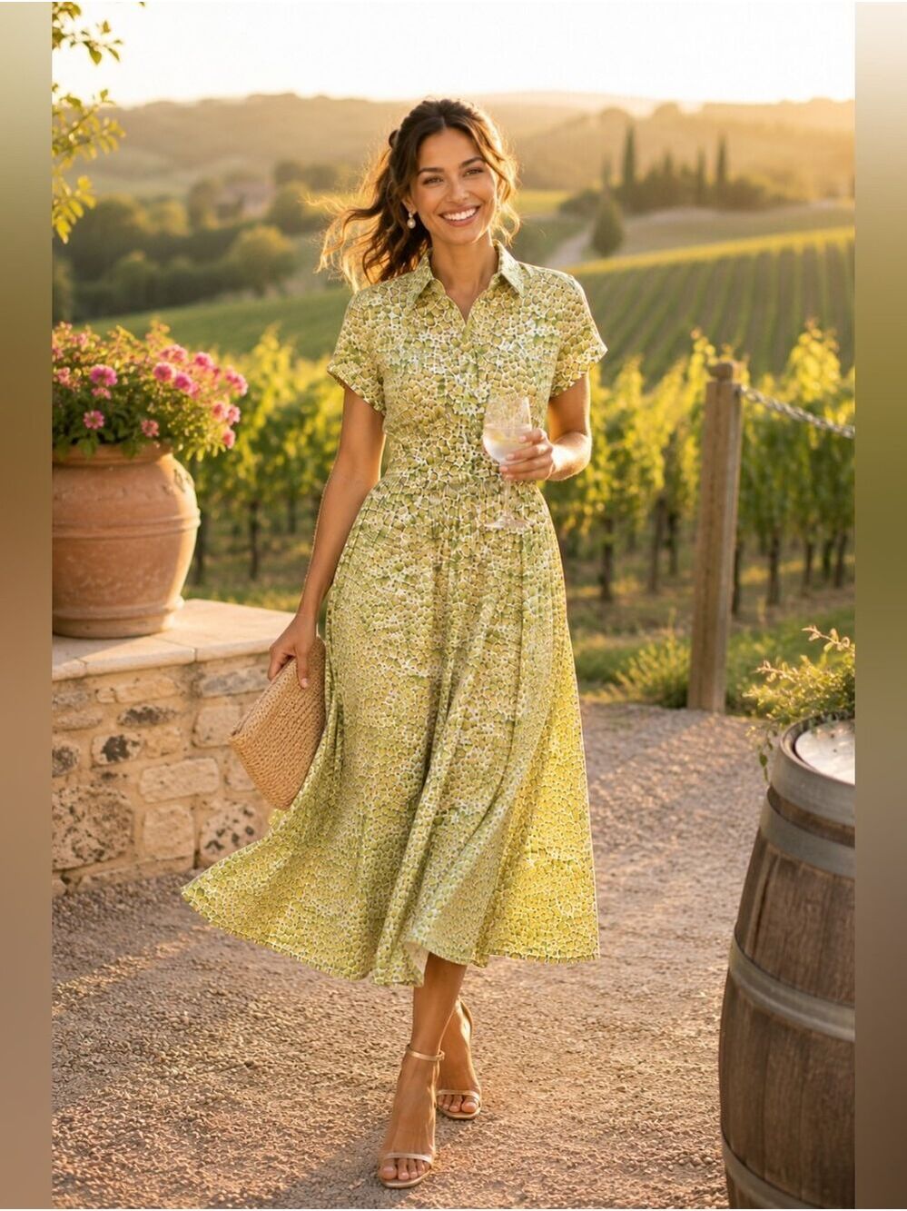 NWT J.Crew x Liberty Fabrics Fitted Waist Midi Shirtdress Eliza's Yellow BY790 - Picture 13 of 15